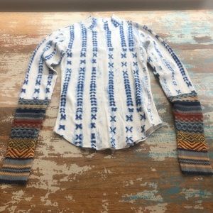 Free People thermal turtleneck top